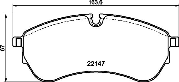 DON PCP2266 - Тормозные колодки, дисковые, комплект avtokuzovplus.com.ua