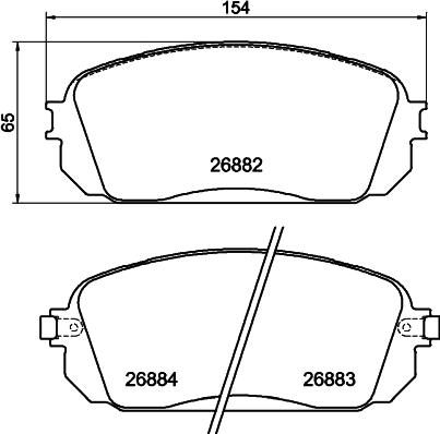 DON PCP2287 - Гальмівні колодки, дискові гальма autocars.com.ua