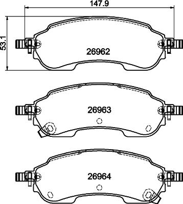 DON PCP2309 - Гальмівні колодки, дискові гальма autocars.com.ua