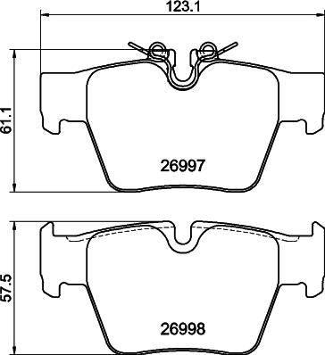 DON PCP2311 - Гальмівні колодки, дискові гальма autocars.com.ua