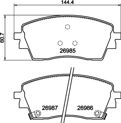 DON PCP2314 - Гальмівні колодки, дискові гальма autocars.com.ua
