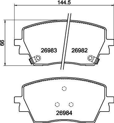 DON PCP2315 - Гальмівні колодки, дискові гальма autocars.com.ua