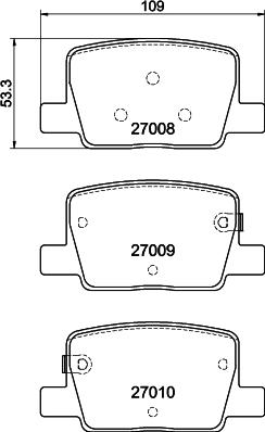 DON PCP2319 - Гальмівні колодки, дискові гальма autocars.com.ua