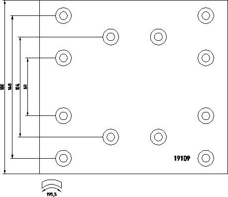 DON RW36371S7151 - Комплект тормозных башмаков, барабанные тормоза autodnr.net