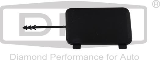 DPA 88071822502 - Крышка буксирной проушины заднего бампера правая грунт Audi Q5 08- 88071822502 DPA autocars.com.ua