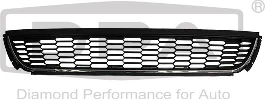 DPA 88530640602 - Решетка радиатора нижняя средняя с хромированной полосой VW Polo 6R1. 6C1 09-14 88530640602 DPA autocars.com.ua
