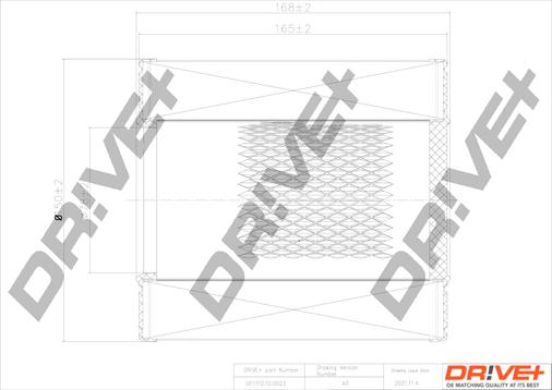 Dr!ve+ DP1110.10.0023 - Повітряний фільтр autocars.com.ua