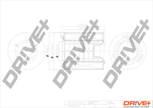 Dr!ve+ DP1110.10.0034 - Повітряний фільтр autocars.com.ua