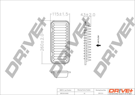 Dr!ve+ DP1110.10.0085 - Воздушный фильтр autodnr.net