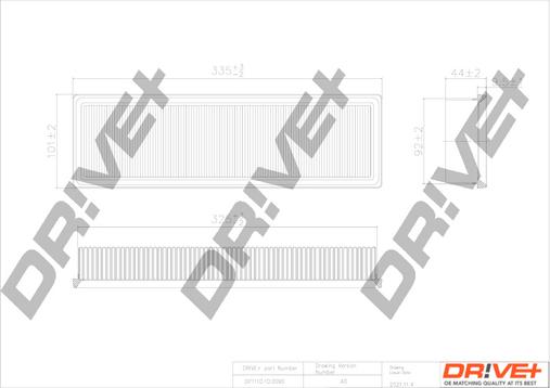 Dr!ve+ DP1110.10.0090 - Повітряний фільтр autocars.com.ua