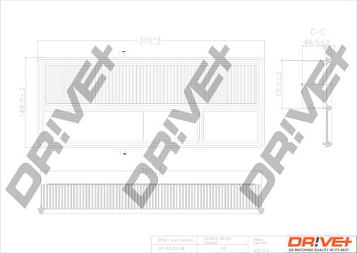 Dr!ve+ DP1110.10.0138 - Повітряний фільтр autocars.com.ua