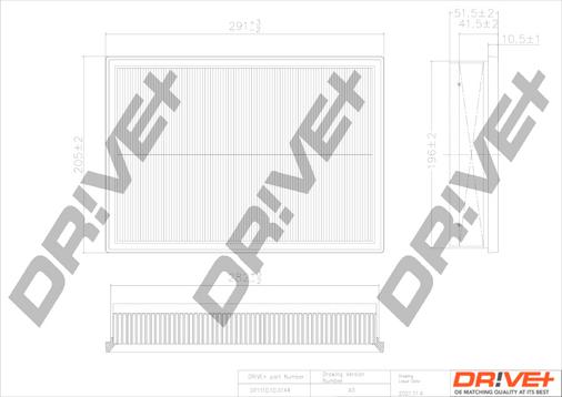 Dr!ve+ DP1110.10.0144 - Повітряний фільтр autocars.com.ua