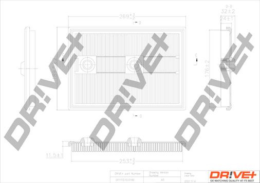 Dr!ve+ DP1110.10.0190 - Повітряний фільтр autocars.com.ua