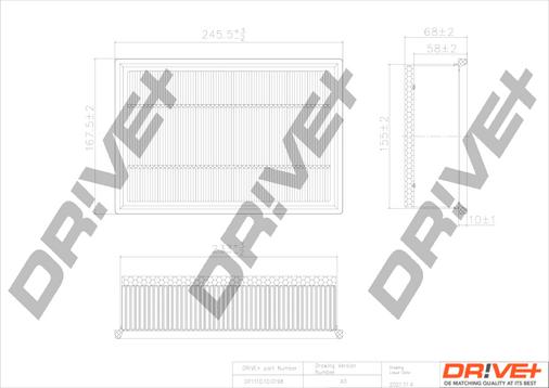 Dr!ve+ DP1110.10.0198 - Повітряний фільтр autocars.com.ua