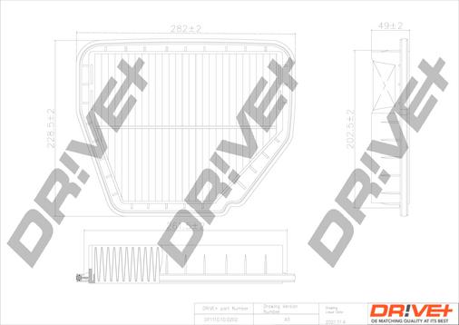 Dr!ve+ DP1110.10.0202 - Повітряний фільтр autocars.com.ua