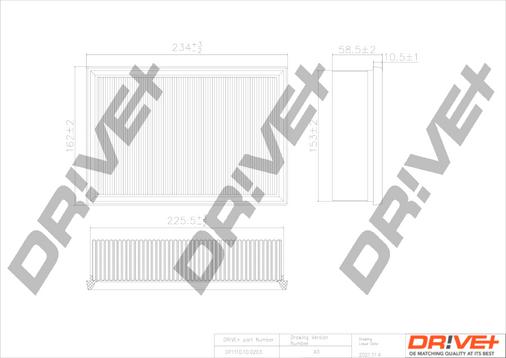 Dr!ve+ DP1110.10.0203 - Повітряний фільтр autocars.com.ua