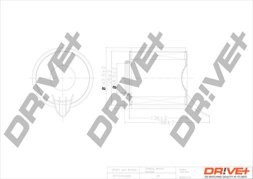 Dr!ve+ DP1110.10.0254 - Повітряний фільтр autocars.com.ua