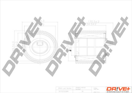 Dr!ve+ DP1110.10.0264 - Повітряний фільтр autocars.com.ua