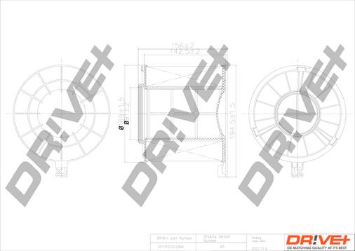 Dr!ve+ DP1110.10.0266 - Повітряний фільтр autocars.com.ua