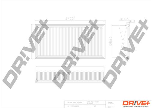 Dr!ve+ DP1110.10.0289 - Воздушный фильтр autodnr.net