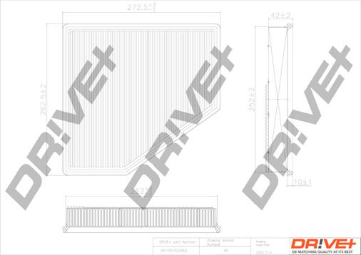 Dr!ve+ DP1110.10.0353 - Повітряний фільтр autocars.com.ua