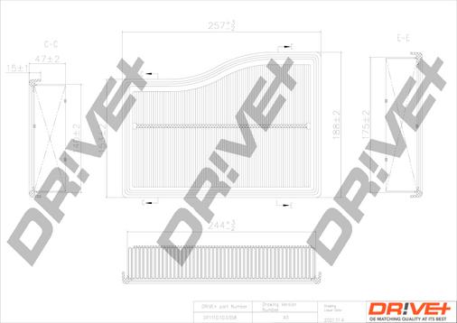 Dr!ve+ DP1110.10.0358 - Повітряний фільтр autocars.com.ua