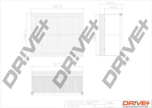 Dr!ve+ DP1110.10.0407 - Повітряний фільтр autocars.com.ua