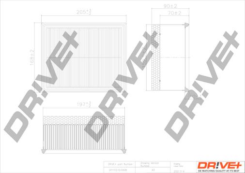 Dr!ve+ DP1110.10.0408 - Повітряний фільтр autocars.com.ua