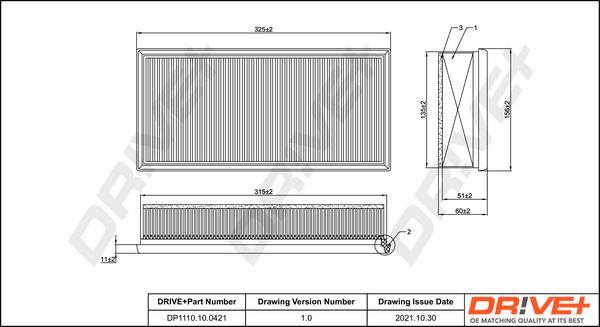 Dr!ve+ DP1110.10.0421 - Воздушный фильтр autodnr.net