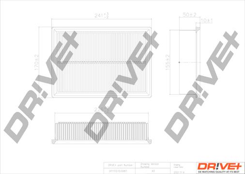 Dr!ve+ DP1110.10.0487 - Воздушный фильтр autodnr.net