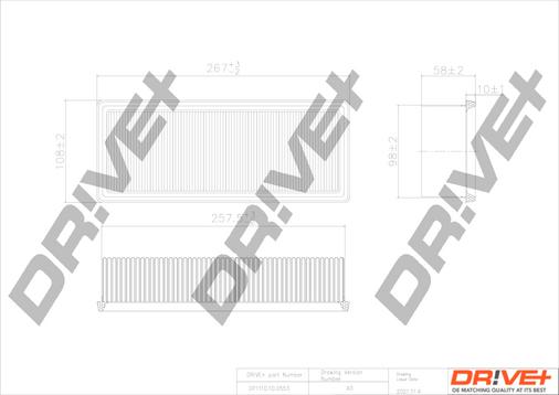 Dr!ve+ DP1110.10.0553 - Повітряний фільтр autocars.com.ua