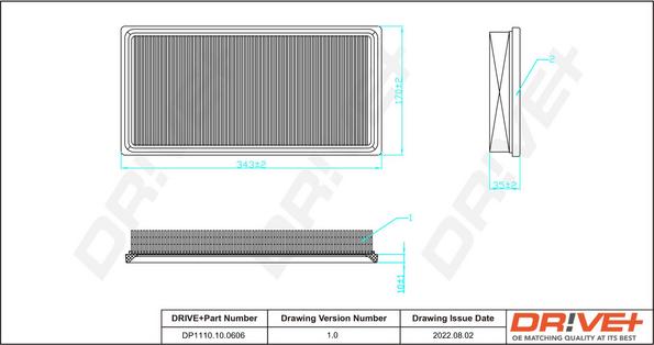 Dr!ve+ DP1110.10.0606 - Воздушный фильтр autodnr.net