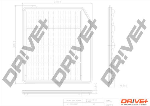 Dr!ve+ DP1110.10.0627 - Повітряний фільтр autocars.com.ua