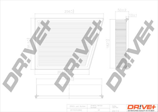 Dr!ve+ DP1110.10.0692 - Повітряний фільтр autocars.com.ua