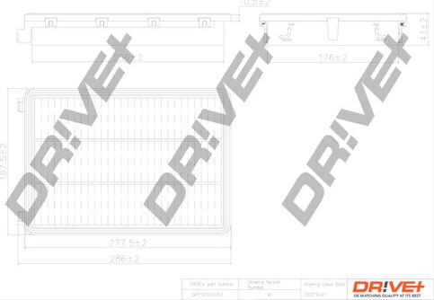 Dr!ve+ DP1110.10.0707 - Повітряний фільтр autocars.com.ua