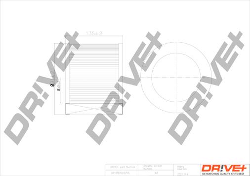 Dr!ve+ DP1110.10.0755 - Повітряний фільтр autocars.com.ua