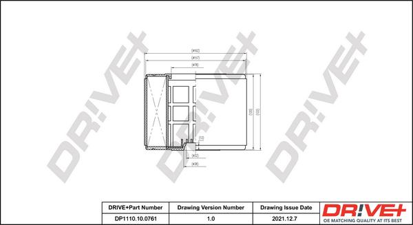 Dr!ve+ DP1110.10.0761 - Повітряний фільтр autocars.com.ua