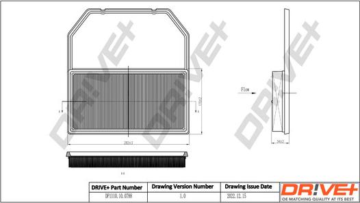 Dr!ve+ DP1110.10.0788 - Повітряний фільтр autocars.com.ua