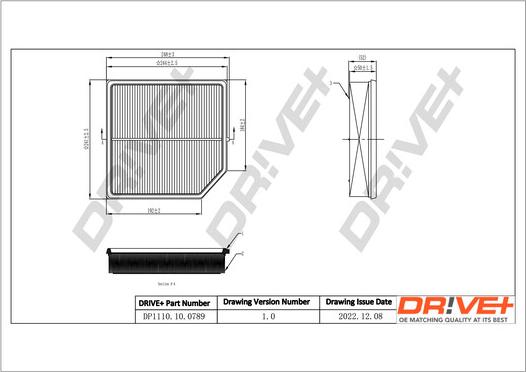 Dr!ve+ DP1110.10.0789 - Воздушный фильтр autodnr.net