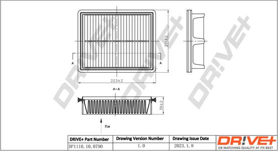 Dr!ve+ DP1110.10.0790 - Повітряний фільтр autocars.com.ua