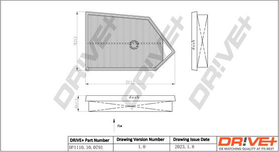 Dr!ve+ DP1110.10.0791 - Повітряний фільтр autocars.com.ua