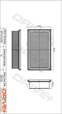 Dr!ve+ DP1110.10.0793 - Повітряний фільтр autocars.com.ua