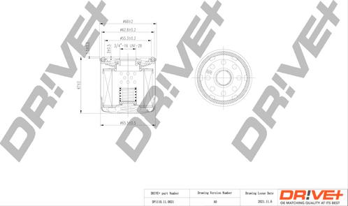 Dr!ve+ DP1110.11.0021 - DP1110.11.0021 Drive - Фільтр оливи autocars.com.ua