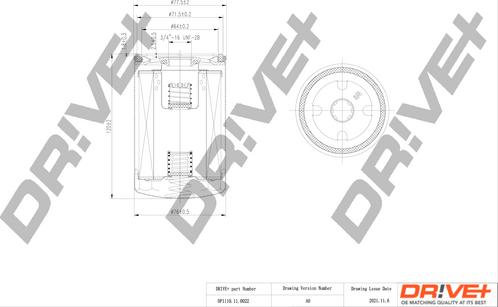 Dr!ve+ DP1110.11.0022 - DP1110.11.0022 Drive - Фільтр оливи аналог WL7206 autocars.com.ua