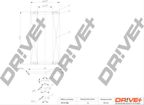 Dr!ve+ DP1110.11.0036 - Масляний фільтр autocars.com.ua