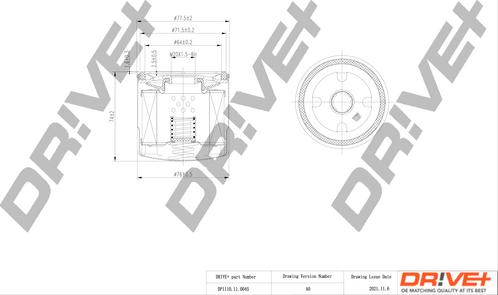 Dr!ve+ DP1110.11.0045 - DP1110.11.0045 Drive - Фільтр оливи аналог WL7083 autocars.com.ua