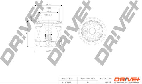 Dr!ve+ DP1110.11.0049 - DP1110.11.0049 Drive - Фільтр оливи аналог WL7512 autocars.com.ua