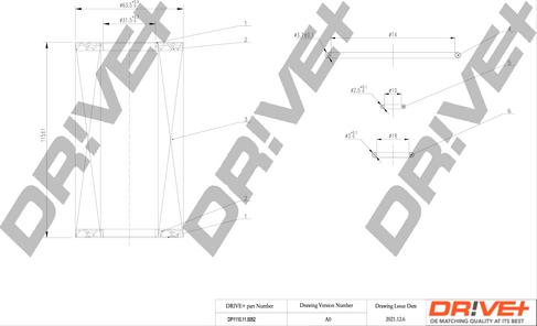 Dr!ve+ DP1110.11.0052 - DP1110.11.0052 Drive - Фільтр оливи autocars.com.ua