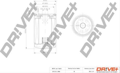 Dr!ve+ DP1110.11.0056 - DP1110.11.0056 Drive - Фільтр оливи аналог WL7071 autocars.com.ua