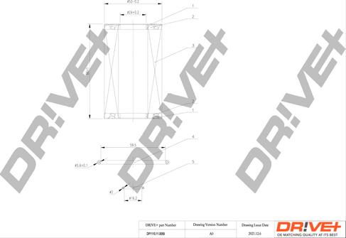 Dr!ve+ DP1110.11.0059 - Масляний фільтр autocars.com.ua